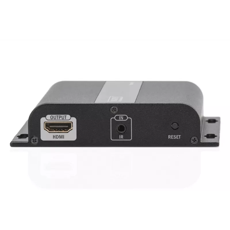 DIGITUS HDMI extender 4K cez IP, prijímacia jednotka cez sieťový kábel (CAT 5/5e/6/7), 4K2K/30Hz, čierna