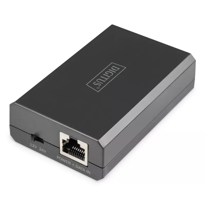 DIGITUS DN-95211 PoE splitter Gigabit Ethernet, 802.3af/at/bt, 51 W, 10/100/1000 Mb/s, čierny