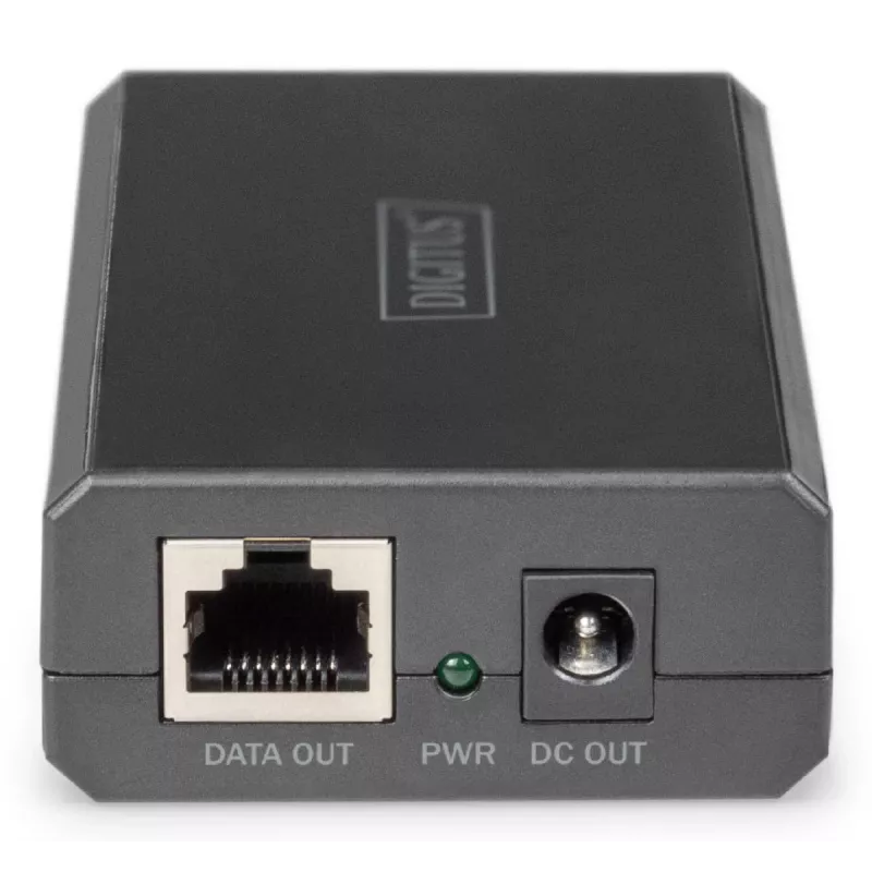 DIGITUS DN-95211 PoE splitter Gigabit Ethernet, 802.3af/at/bt, 51 W, 10/100/1000 Mb/s, čierny