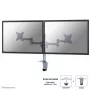 Neomounts FPMA-D1330DSILVER plne polohovateľný stolový držiak pre 2 monitory, 10-27 palcov (25,4-69 cm), svorka/priechodka, max. 18 kg, strieborný