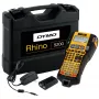 DYMO RHINO 5200 priemyselná tlačiareň etikiet | sada popisovača s kufríkom | čas šetriace rýchle tlačidlá, tlačí rýchlo, odolná popisovačka pre staveniská a náročné popisovacie úlohy (EU konektor Type-C)