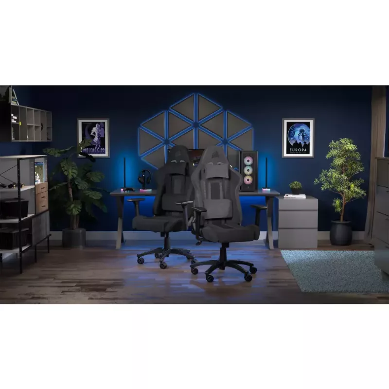 Hracia stolička s čalúneným sedadlom Corsair TC100