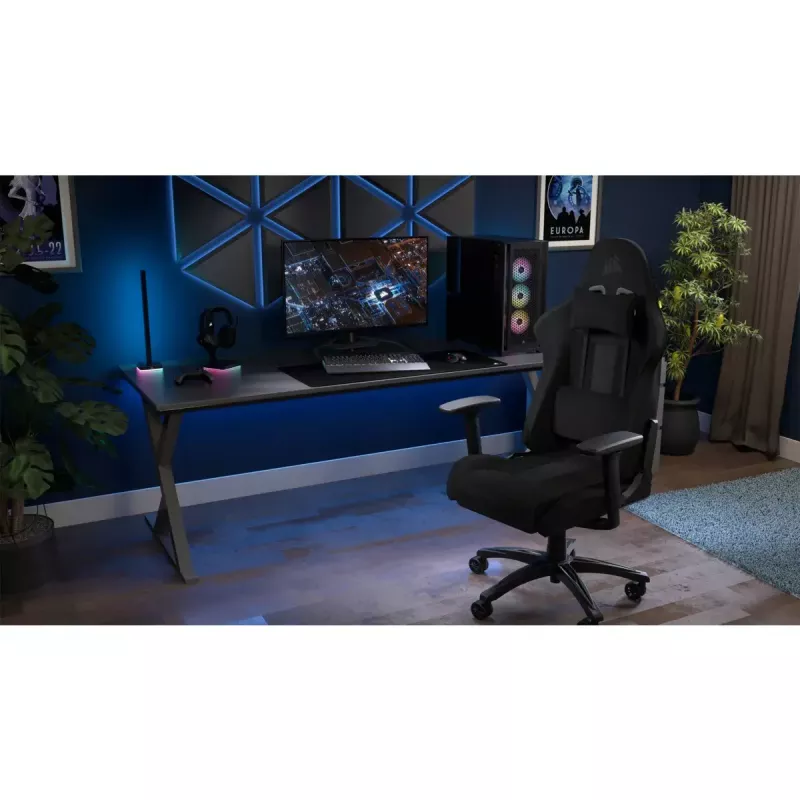 Hracia stolička s čalúneným sedadlom Corsair TC100