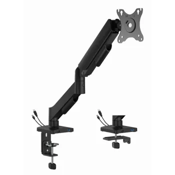 Stolný držiak na monitor Gembird MA-DA1U-01 pre obrazovky do 32 palcov (81,3 cm), max. 9 kg, VESA 75x75–100x100, čierny