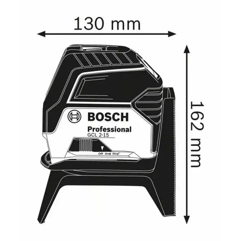 Bosch GCL 2-15 čiarový/bodový laser 15 m 650 nm