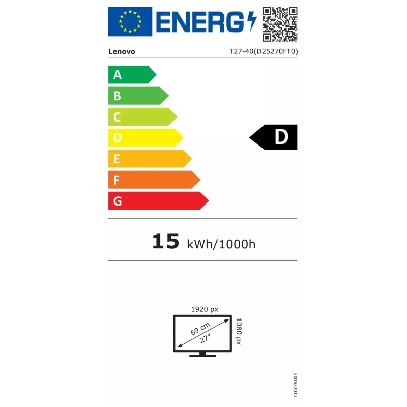 Monitor Lenovo ThinkVision T27-40 27