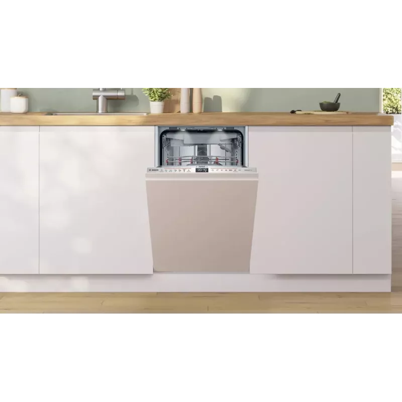 Vstavaná umývačka riadu Bosch Serie 6 SPV6EMX09E, Slimline 45 cm, 10 súprav riadu, 6 programov, 44 dB, energetická trieda B