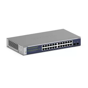 NETGEAR GS724Tv6 Managed L2+/L3 Gigabit Ethernet (10/100/1000) 1U modrá, sivá