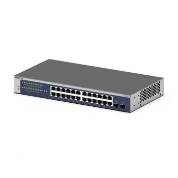 NETGEAR GS724Tv6 Managed L2+/L3 Gigabit Ethernet (10/100/1000) 1U modrá, sivá