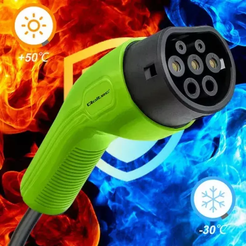 Nabíjací kábel pre elektrické vozidlá Qoltec 52472 Type 2 5m 7kW 32A