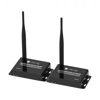 Techly IDATA HDMI-WL55 AV extender AV vysielač a prijímač čierny