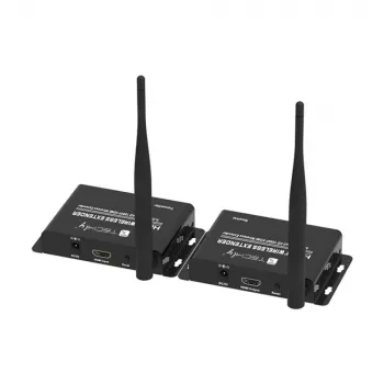 Techly IDATA HDMI-WL55 AV extender AV vysielač a prijímač čierny