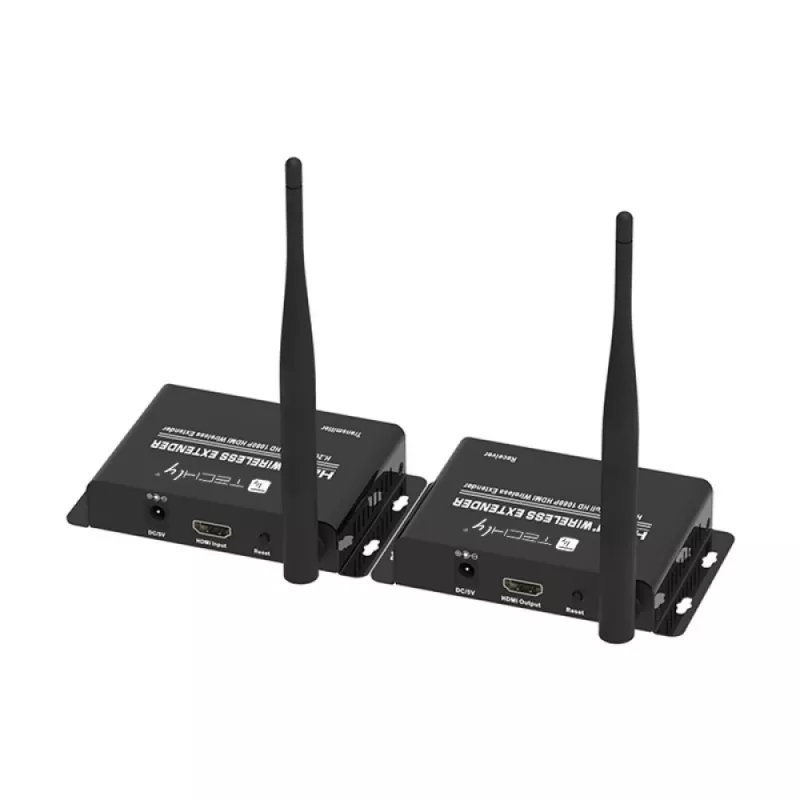 Techly IDATA HDMI-WL55 AV extender AV vysielač a prijímač čierny