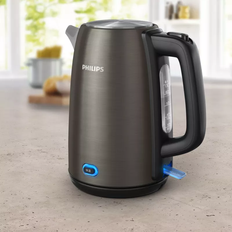 Elektrická rýchlovarná kanvica Philips HD9353/90 1,7 l 2060 W nerez, čierna