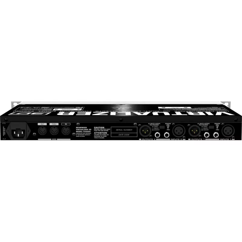 Efektový procesor Behringer FX2000 44,5 mm šírka 483 mm hĺbka 217 mm výška
