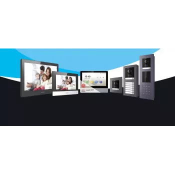 Masterstation Hikvision DS-KH6320-WTE2(B) čierna sivá Wi-Fi Ethernet