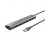 Trust Halyx 24967 7-portový USB hub, USB 3.2 Gen 1, Type-A, 5000 Mbit/s, strieborný