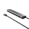 Trust Halyx 24967 7-portový USB hub, USB 3.2 Gen 1, Type-A, 5000 Mbit/s, strieborný