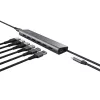 Trust Halyx 24967 7-portový USB hub, USB 3.2 Gen 1, Type-A, 5000 Mbit/s, strieborný