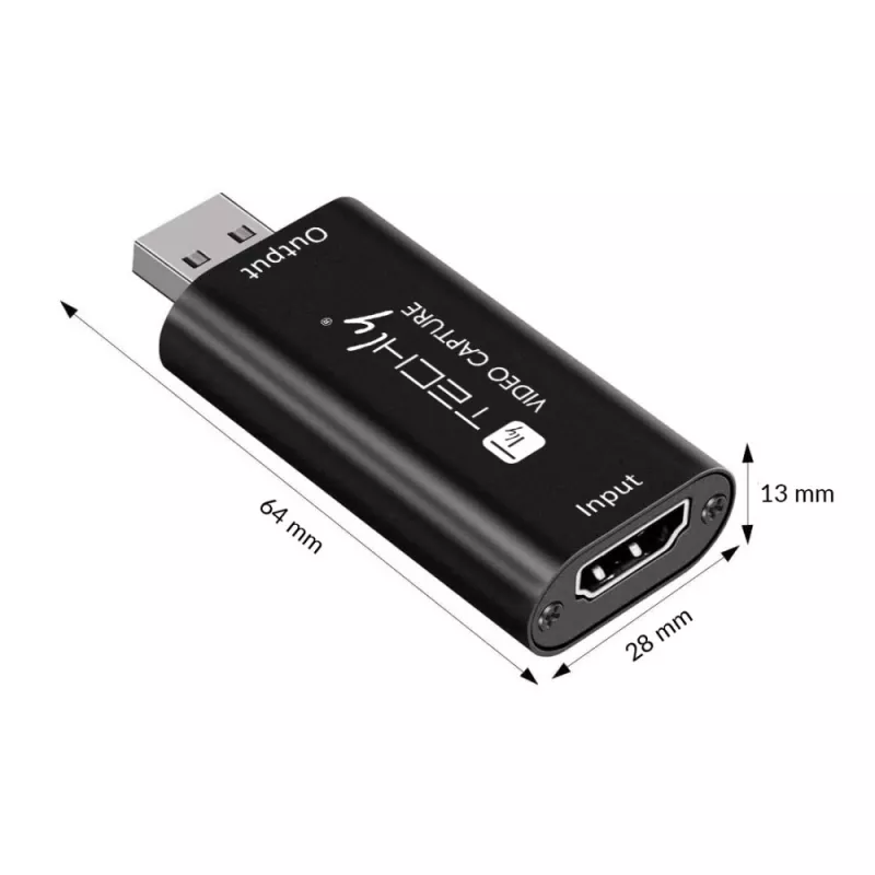 Techly I-USB-VIDEO-1080TY HDMI na USB záznamník videa, 1920x1080 (1080p)