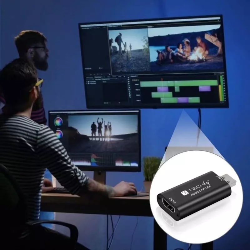 Techly I-USB-VIDEO-1080TY HDMI na USB záznamník videa, 1920x1080 (1080p)