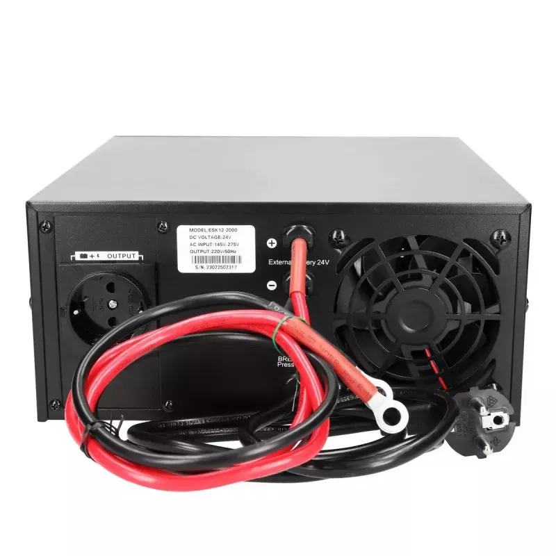 Výkonový invertor Extralink Piorun 3000VA 2100W čistý sínus 24VDC
