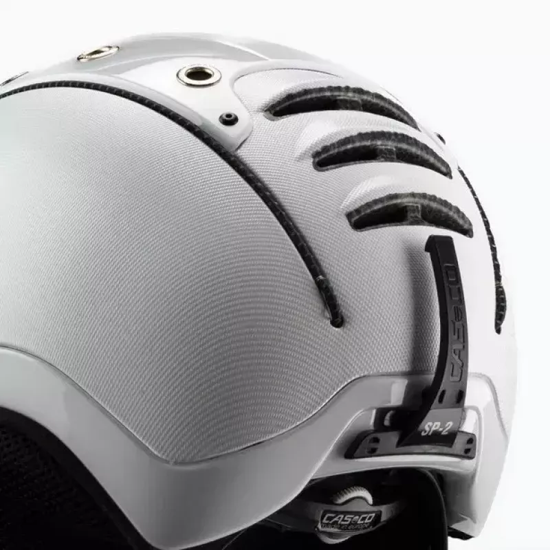 Lyžiarska prilba Casco SP-2 Carbonic Visor biela veľkosť S (52-54 cm)