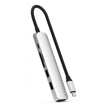 Satechi ST-P6SS USB Type-C hub 10000 Mbit/s strieborná