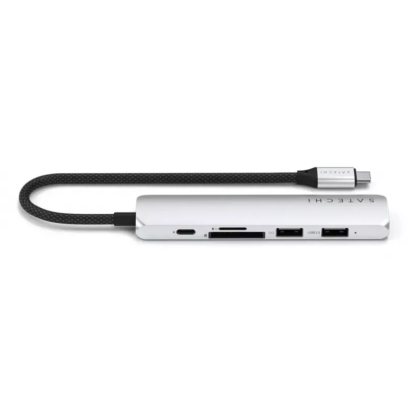Satechi ST-P6SS USB Type-C hub 10000 Mbit/s strieborný