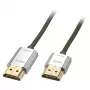 Lindy 4,5 m CROMO tenký High Speed HDMI kábel s Ethernetom, 4,5 m, HDMI Type-A (štandard), HDMI Type-A (štandard), 3D, čierna, zlatá, strieborná