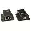 Lindy 50 m USB 2.0 Cat.6 extender, sieťový vysielač a prijímač