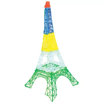 Náplňový balíček filamentu 3DOODLER Start Eco Plastic Fire and Ice – 250 ks, 2,5 mm, kompostovateľný, oranžová/tyrkysová/biela/žltá