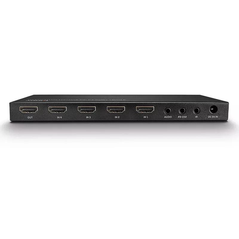 Lindy 38249 4-portový prepínač HDMI 2.0 18G so zvukom, stolový