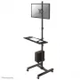Neomounts FPMA-MOBILE1700 mobilné pracovisko, 10-32 palcov (25,4-81,3 cm), max. 8 kg, VESA 75x75-100x100, výška 94-175 cm, oceľ, čierne