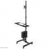 Neomounts FPMA-MOBILE1700 mobilné pracovisko, 10-32 palcov (25,4-81,3 cm), max. 8 kg, VESA 75x75-100x100, výška 94-175 cm, oceľ, čierne