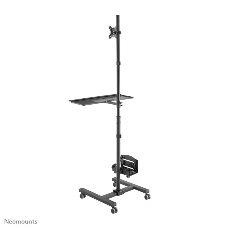 Neomounts FPMA-MOBILE1700 mobilné pracovisko, 10-32 palcov (25,4-81,3 cm), max. 8 kg, VESA 75x75-100x100, výška 94-175 cm, oceľ, čierne
