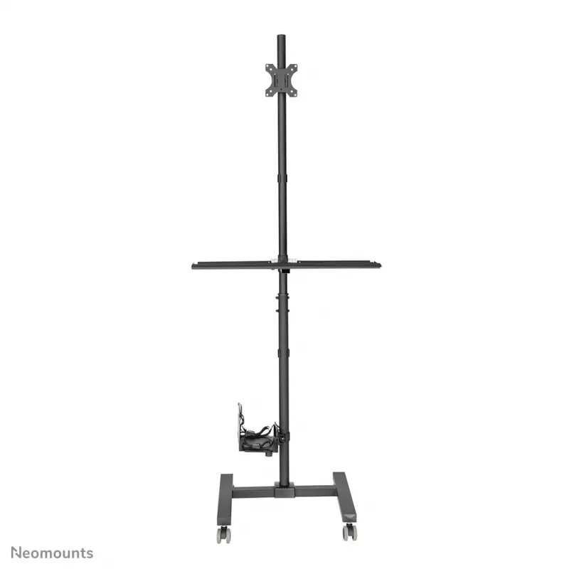 Neomounts FPMA-MOBILE1700 mobilné pracovisko, 10-32 palcov (25,4-81,3 cm), max. 8 kg, VESA 75x75-100x100, výška 94-175 cm, oceľ, čierne
