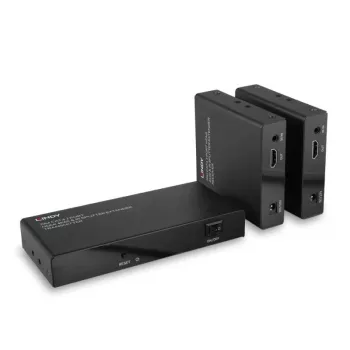 AV vysielač a prijímač Lindy 70 m Cat.6 2 port HDMI 4K60 IR splitter extender