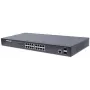 Intellinet 16-port Gigabit Ethernet PoE+ Web-Managed switch s 2 SFP portami, IEEE 802.3at/af Power over Ethernet (PoE+/PoE) kompatibilný, 374 W, Endspan, 19 palcová rackmontáž