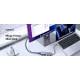 UGREEN Revodok CM511 USB-C hub 5v1 (15596), 3x USB-A, 4K HDMI, USB-C PD 100 W, sivý