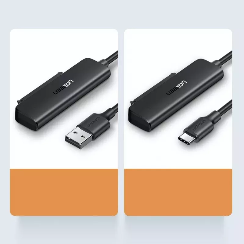 Externé puzdro 2,5 inch SATA III USB 3.0 UGREEN 70609 pre 2,5 inch SATA SSD/HDD, USB-A na SATA, 5 Gbit/s, čierne