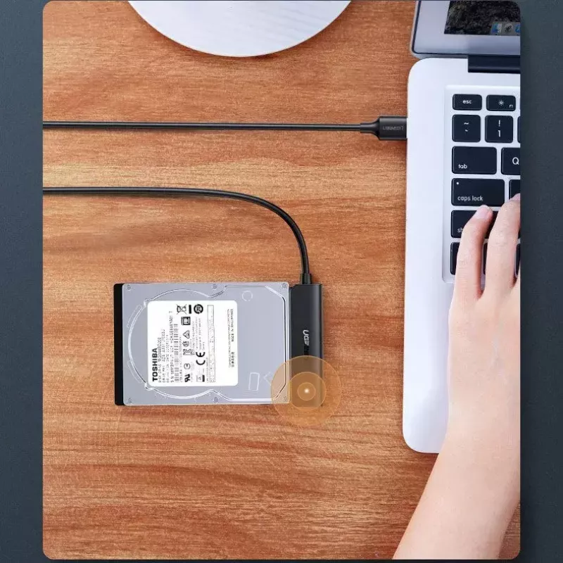 Externé puzdro 2,5 inch SATA III USB 3.0 UGREEN 70609 pre 2,5 inch SATA SSD/HDD, USB-A na SATA, 5 Gbit/s, čierne