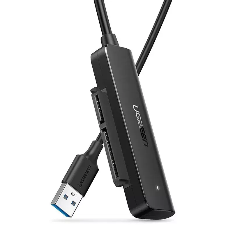 Externé puzdro 2,5 inch SATA III USB 3.0 UGREEN 70609 pre 2,5 inch SATA SSD/HDD, USB-A na SATA, 5 Gbit/s, čierne