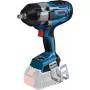 Bosch GDS 18V-1000 Professional BITURBO 06019J8300 akumulátorový rázový uťahovák, 18 V, 1/2", bez akumulátora a nabíjačky, modrá/čierna