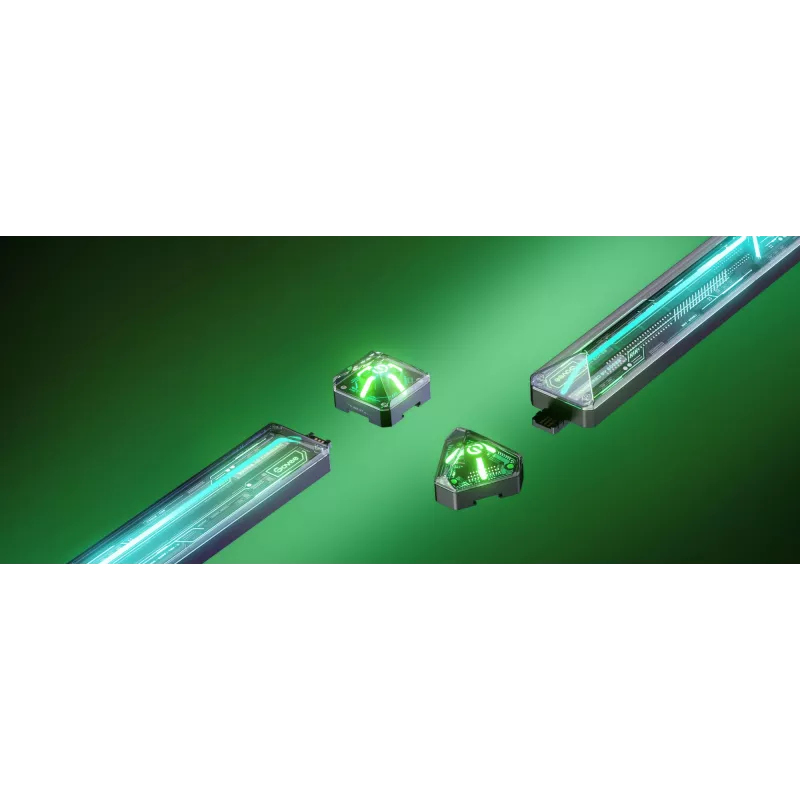 Inteligentné nástenné svetlo Govee Gaming Wall Lights (4+1) – WLAN/Bluetooth, viacfarebné, 4 kusy, 370×45×30 mm