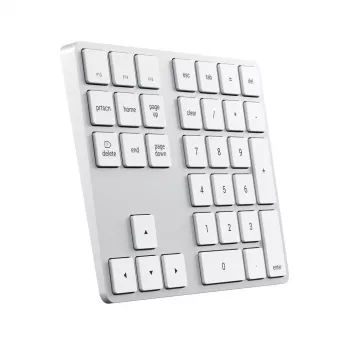 Numerická klávesnica Satechi ST-XLABKS — Bluetooth, 33 klávesov, strieborná, 124,7 g