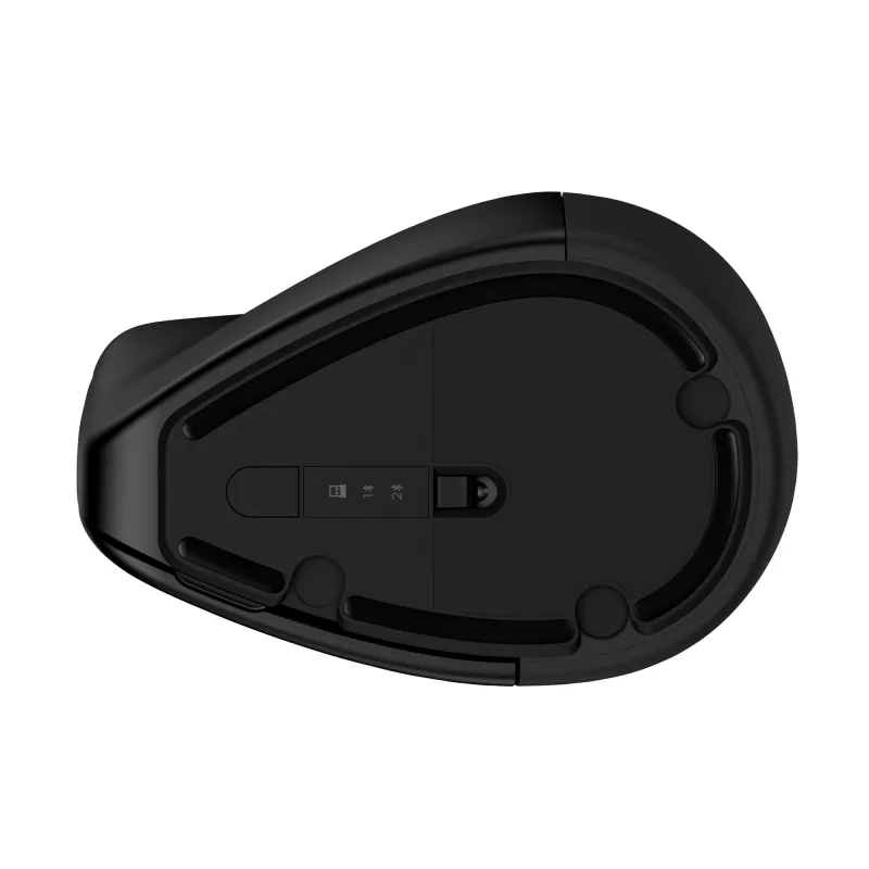 HP 925 ergonomická vertikálna myš, pravá ruka, vertikálny dizajn, RF Wireless + Bluetooth, 4000 DPI, čierna