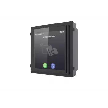 Hikvision DS-KD-TDM dotykový modul displeja s čítačkou kariet Mifare, 480x480 IPS, pre modulárnu dverovú stanicu KD8 Series Pro