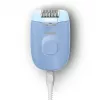 Epilátor Philips BRE247/00 Series 4000 — 2 výkonové stupne, holiaci strojček, masáž, modrý