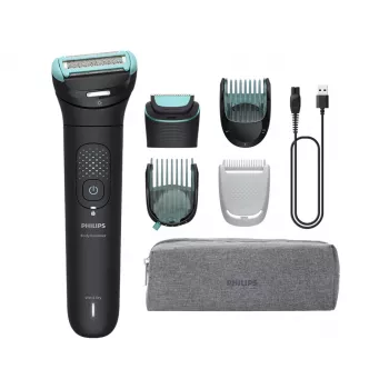 Strihač telesných chlpov Philips BG7470/15 — 2D-flexibilná hlava, duálne strihanie-holenie, bezdrôtový mokrý a suchý, 120 min. akumulátor